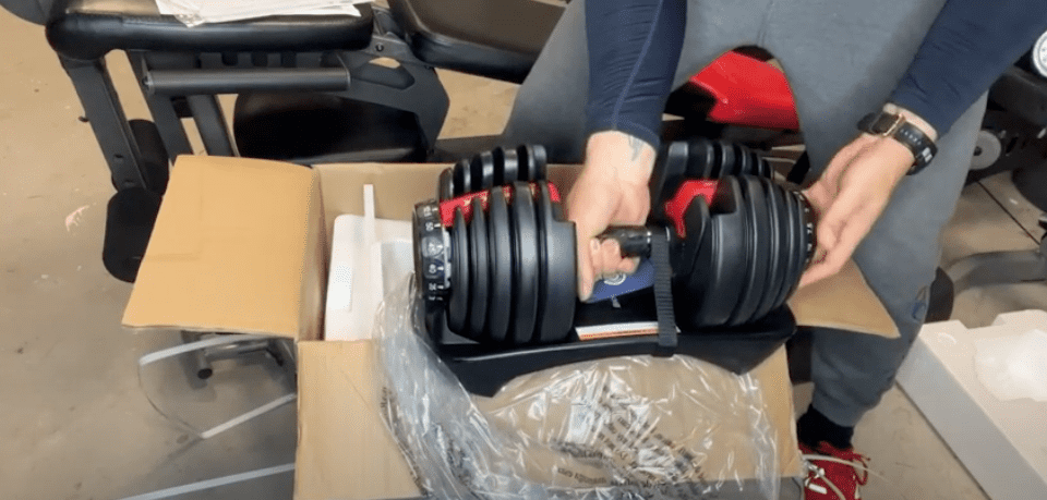 bowflex selecttech 552 adjustable dumbbells
