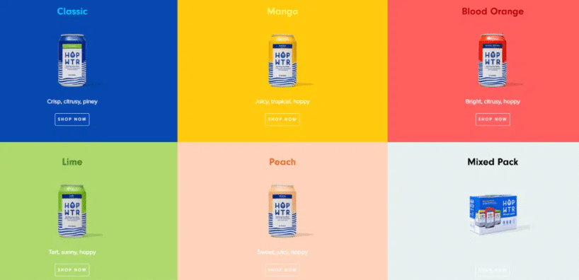 hop water flavors